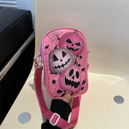 Halloween Shoulder Bag Crossbody Happy Haunted House Pumpkin Graphic Themed - Image 15