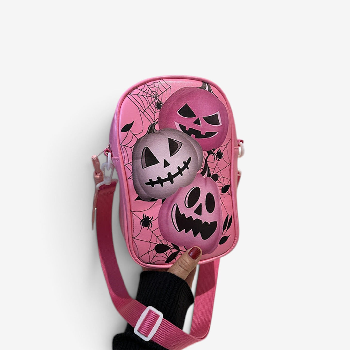 Halloween Shoulder Bag Crossbody Happy Haunted House Pumpkin Graphic Themed - Image 5