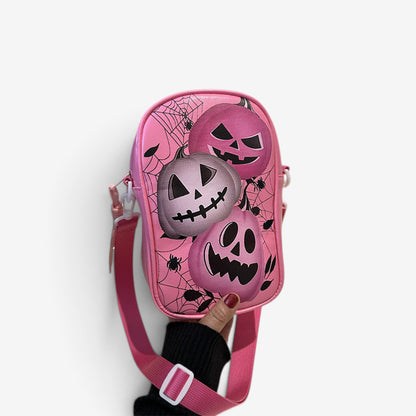 Halloween Shoulder Bag Crossbody Happy Haunted House Pumpkin Graphic Themed - Image 5
