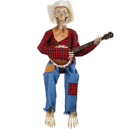 Halloween Skeleton Decoration With LED Plug In And Interactive Movement Glowing Halloween Decor - Image 2