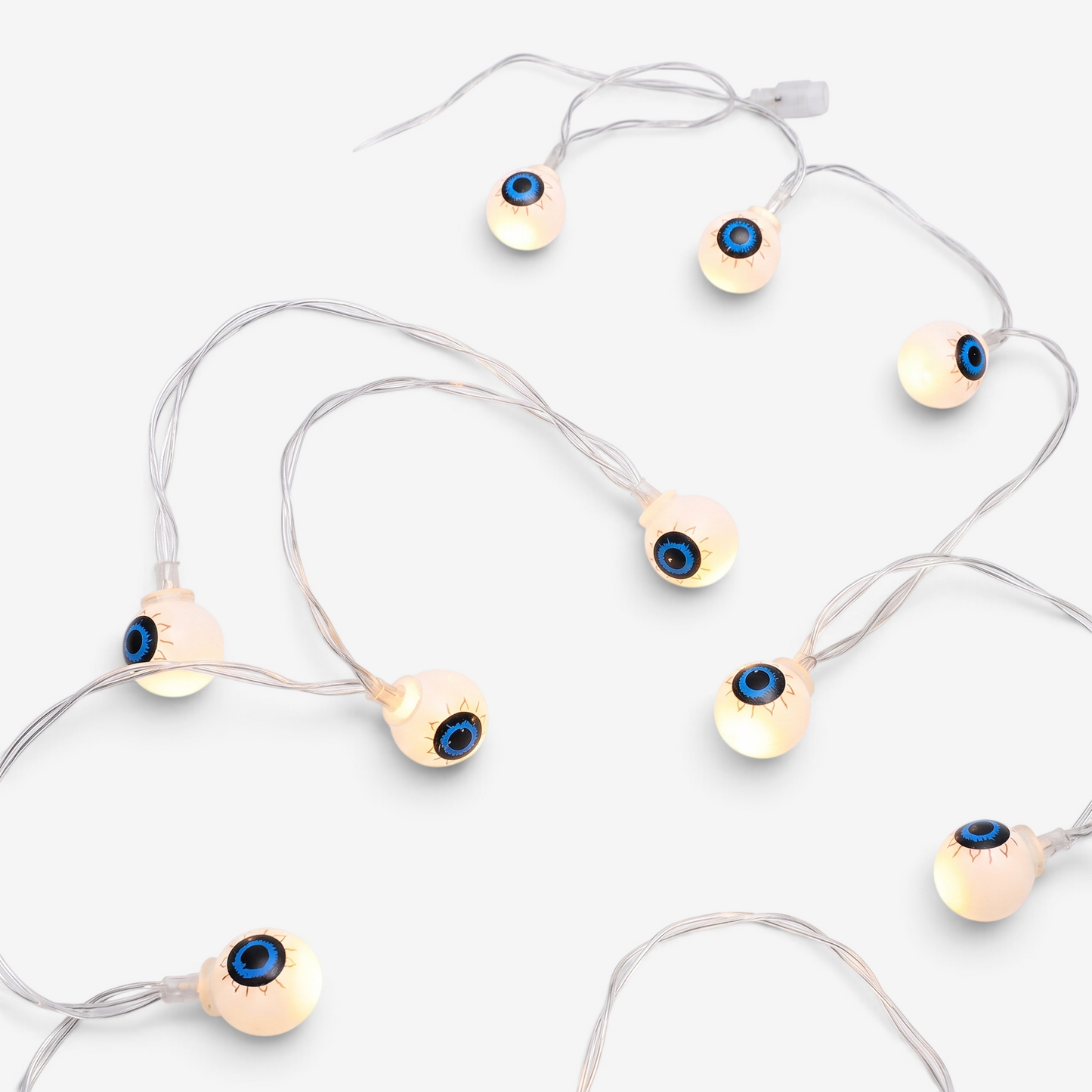 Halloween String Lights Pumpkin Eyeball Plastic 50ft Party Decorations - Image 1