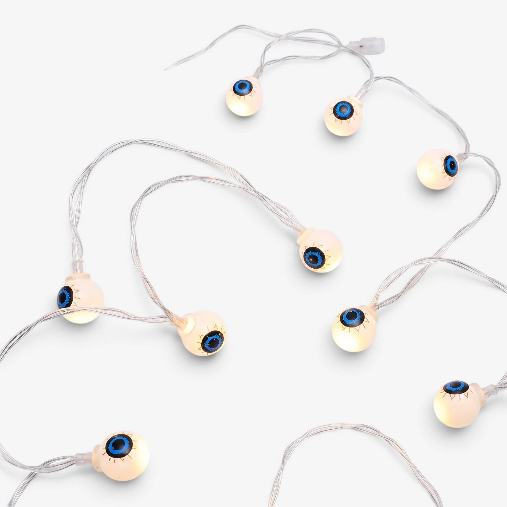 Halloween String Lights Pumpkin Eyeball Plastic 50ft Party Decorations - Image 1