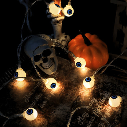 Halloween String Lights Pumpkin Eyeball Plastic 50ft Party Decorations - Image 8
