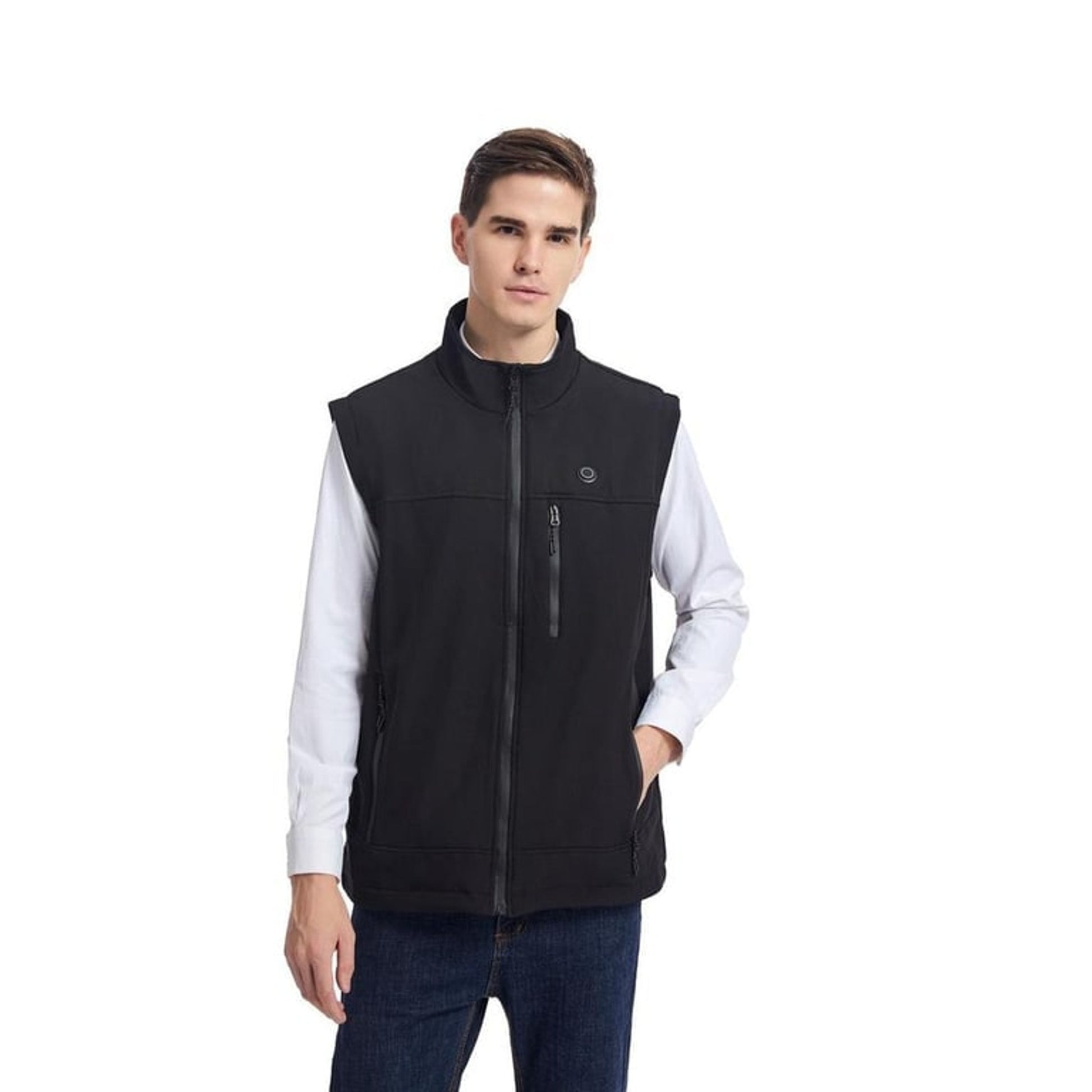 Heated Apparel Vest Full Zip Stand Collar With Chest And Back Heating Zones - Image 7