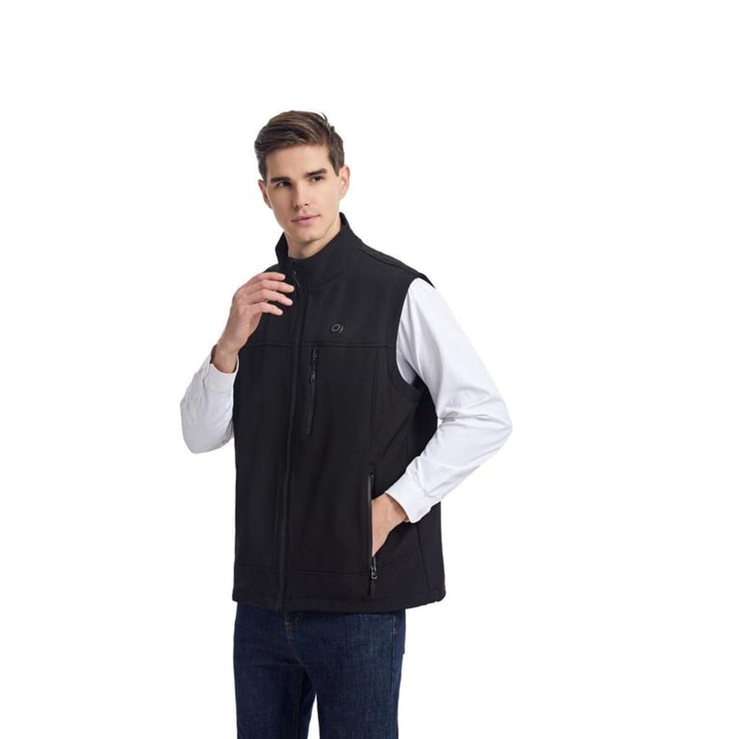 Heated Apparel Vest Full Zip Stand Collar With Chest And Back Heating Zones - Image 5