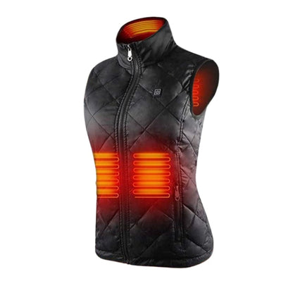Heated Apparel Women's Vest With Slim-Fit Quilted Design And USB Rechargeable - Image 1