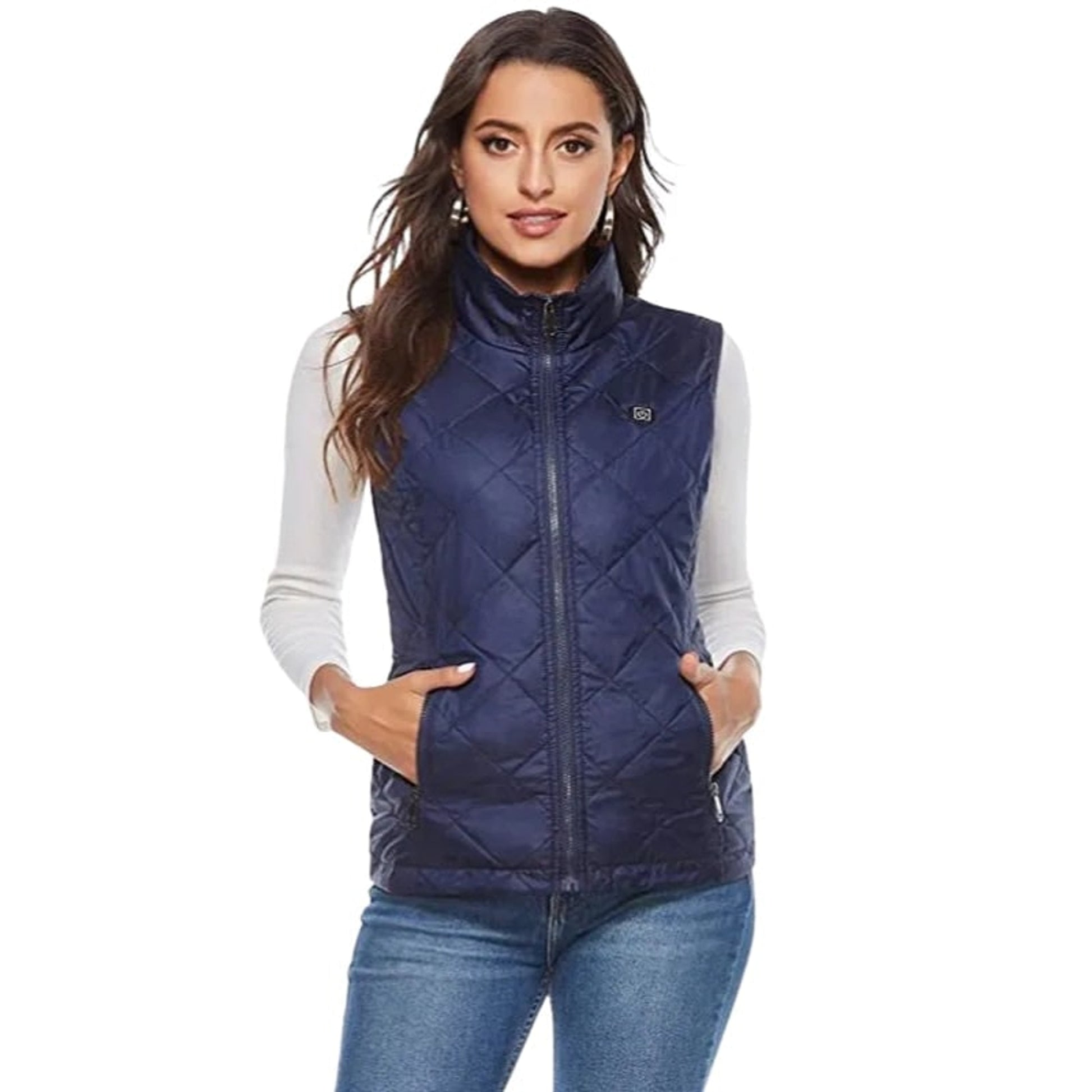 Heated Apparel Women's Vest With Slim-Fit Quilted Design And USB Rechargeable - Image 6