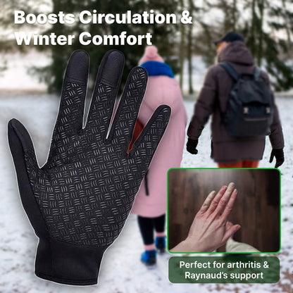 Heated Gloves For Winter Thermal Ladies Snow Ski Cycling With Zipper And Touchscreen Fingertips - Image 6