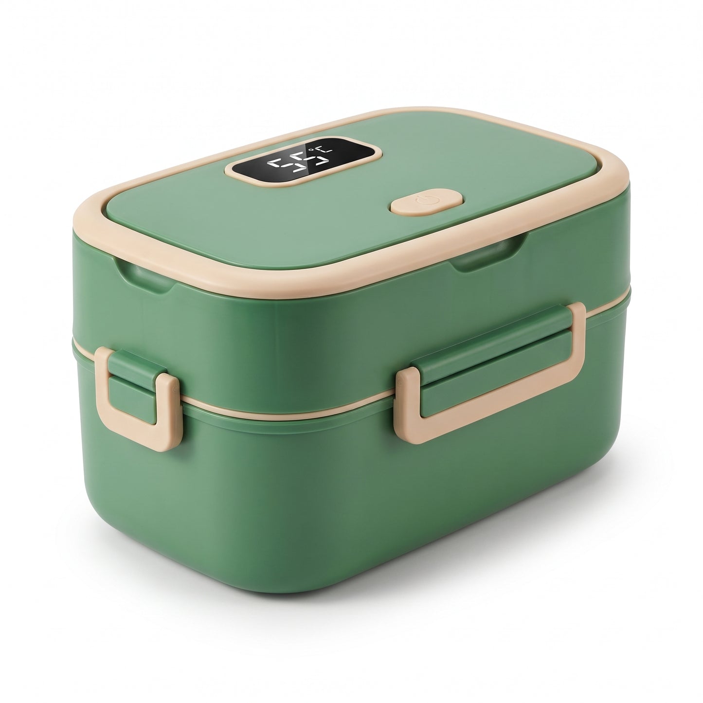 Lunch Box Portable Heated Food Warmer Digital Temperature Display - angle