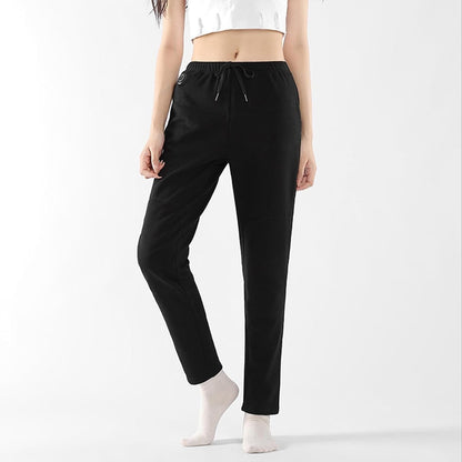 Heated Thermal Underwear Pants USB Rechargeable Electric Slim-Fit With Elastic Waistband And Drawstring - Image 5