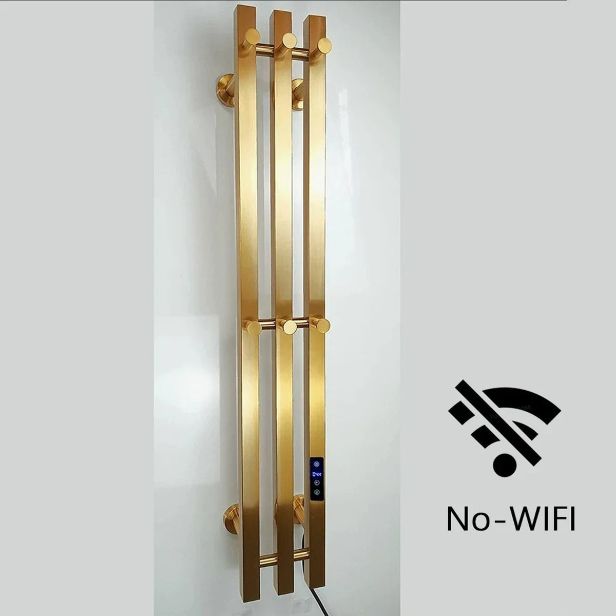 Heated Towel Rack Wall Mount Bathroom Electric Rail With Digital Control And Secure Hooks 304 Stainless Steel Design - Image 8