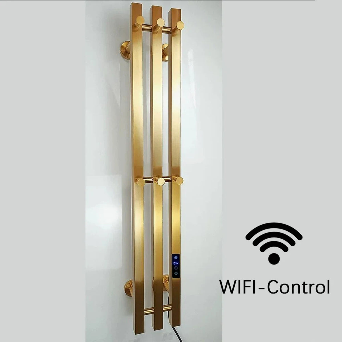 Heated Towel Rack Wall Mount Bathroom Electric Rail With Digital Control And Secure Hooks 304 Stainless Steel Design - Image 11