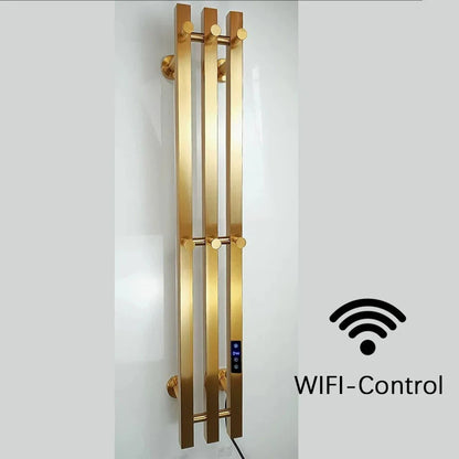 Heated Towel Rack Wall Mount Bathroom Electric Rail With Digital Control And Secure Hooks 304 Stainless Steel Design - Image 11