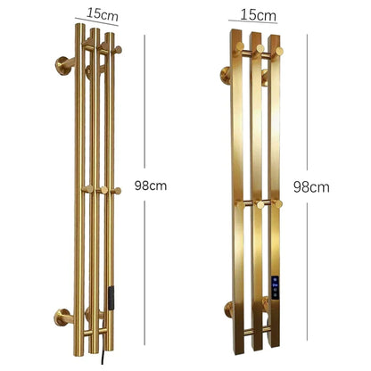 Heated Towel Rack Wall Mount Bathroom Electric Rail With Digital Control And Secure Hooks 304 Stainless Steel Design - Image 5