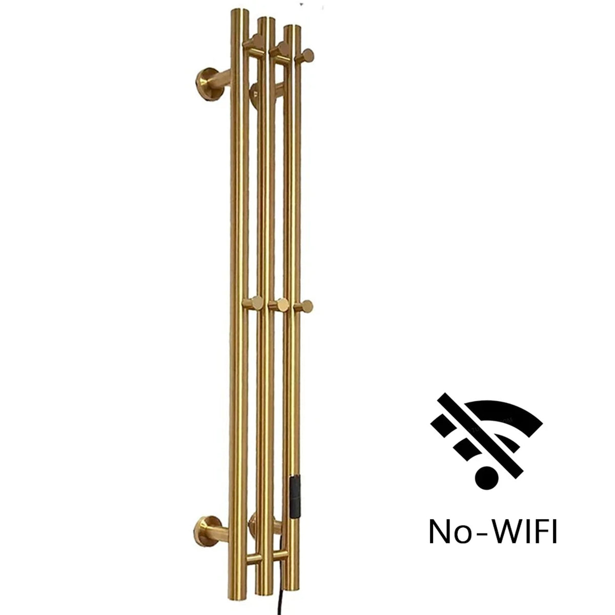 Heated Towel Rack Wall Mount Bathroom Electric Rail With Digital Control And Secure Hooks 304 Stainless Steel Design - Image 9