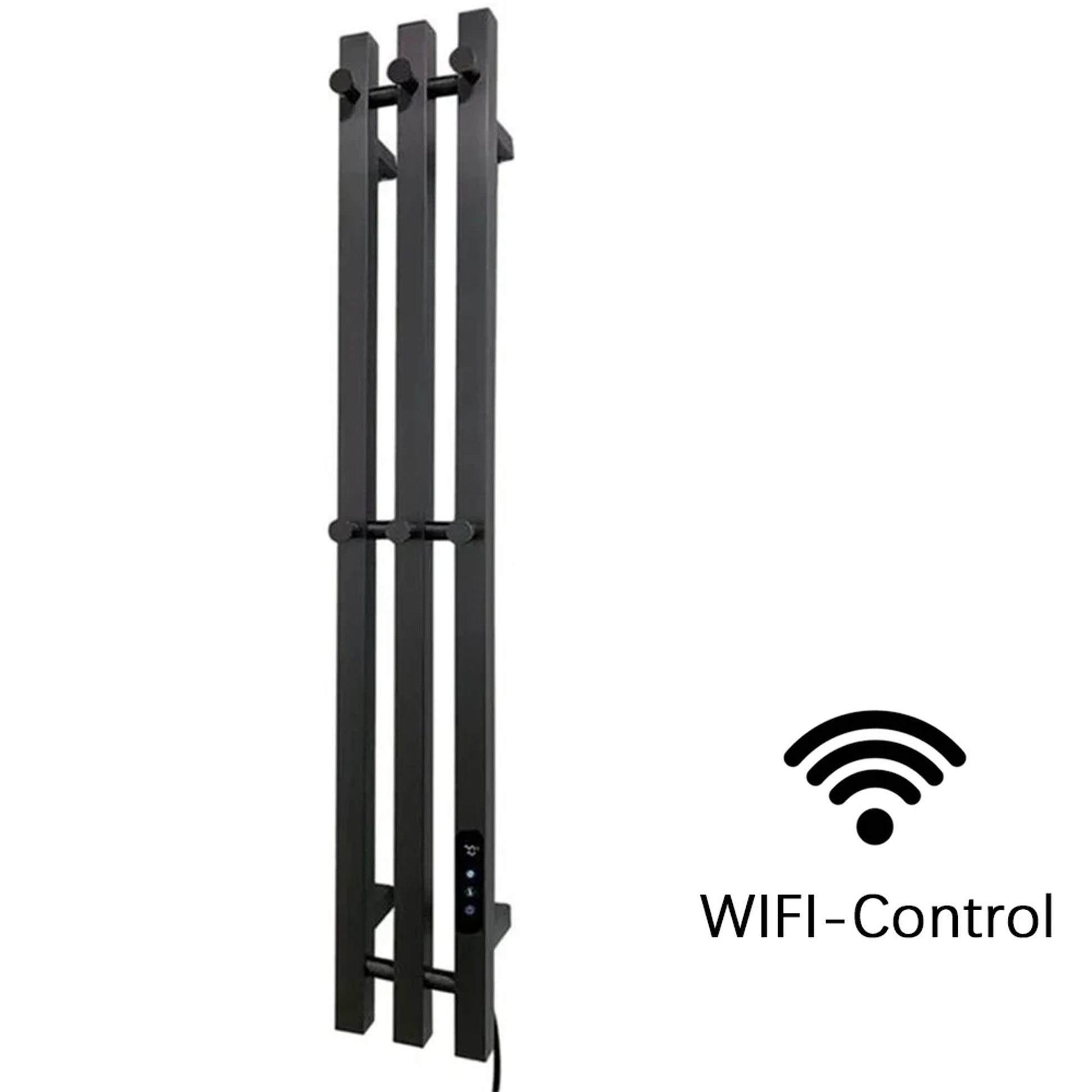 Heated Towel Rack Wall Mount Bathroom Electric Rail With Digital Control And Secure Hooks 304 Stainless Steel Design - Image 13