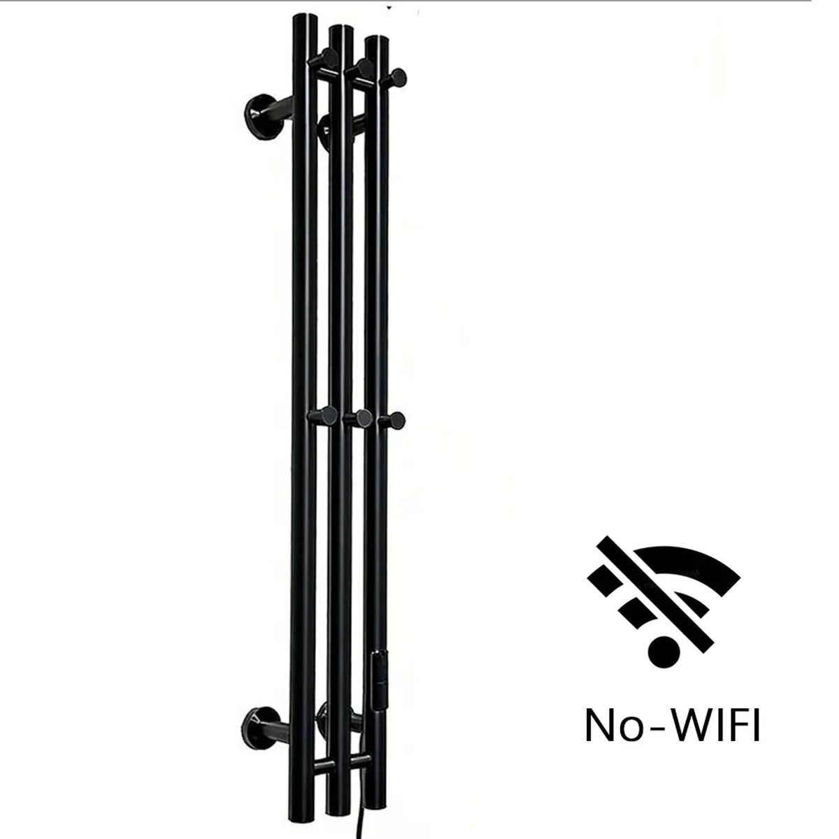 Heated Towel Rack Wall Mount Bathroom Electric Rail With Digital Control And Secure Hooks 304 Stainless Steel Design - Image 7