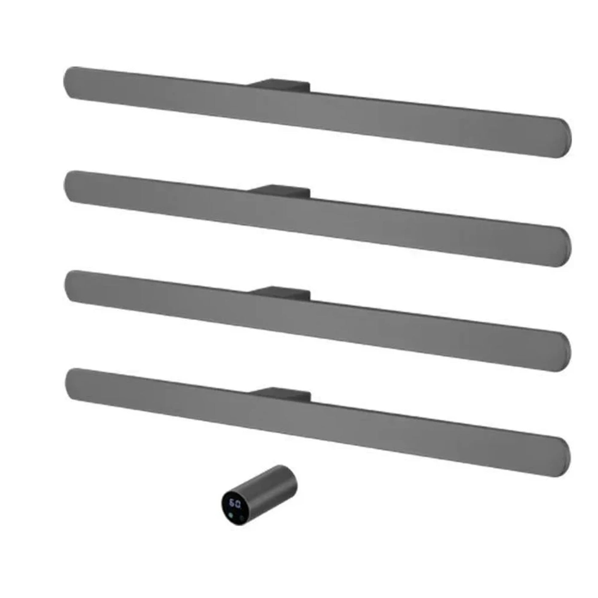 Heated Towel Rack With Digital Control Bathroom Dryer Rail Warmer With 4 Bars Wall-Mounted Radiator - Image 12