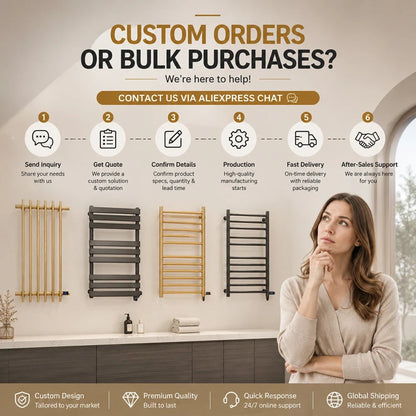 Heated Towel Rack With Digital Control Bathroom Dryer Rail Warmer With 4 Bars Wall-Mounted Radiator - Image 6