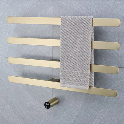 Heated Towel Rack With Digital Control Bathroom Dryer Rail Warmer With 4 Bars Wall-Mounted Radiator - Image 3