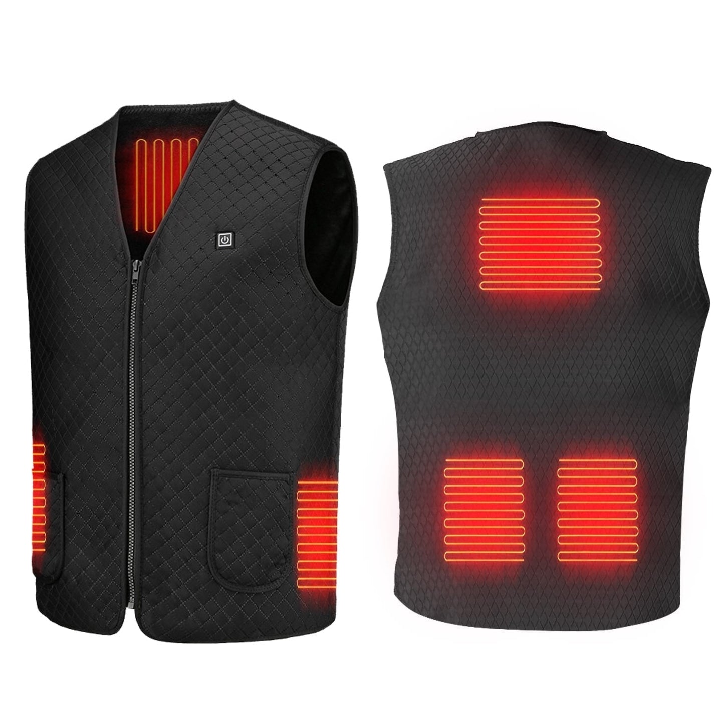 Heated Vest Women With Diamond Quilted Slim Fit And USB Rechargeable Design - Image 1