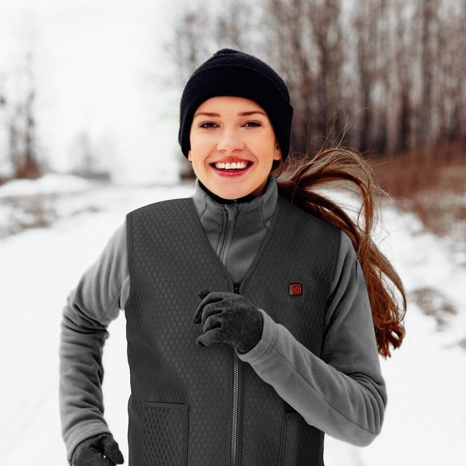 Heated Vest Women With Diamond Quilted Slim Fit And USB Rechargeable Design - Image 4