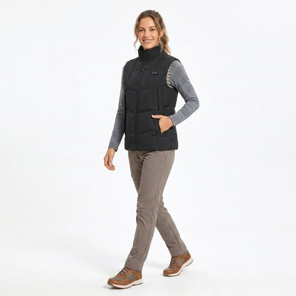 Heated Vest Women With USB Rechargeable Battery Powered Puffer Stand Collar - Image 2