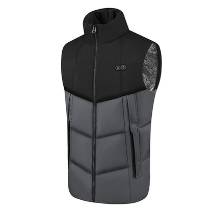 Heated Vest Women With USB Rechargeable Battery Powered Puffer Stand Collar - Image 7