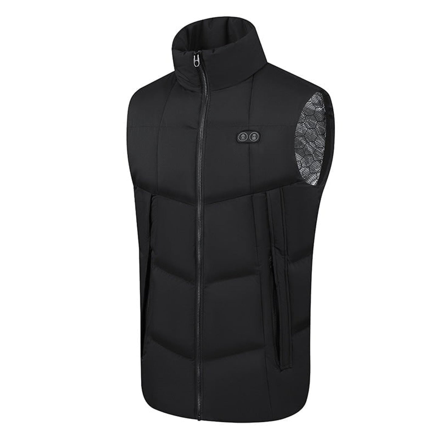 Heated Vest Women With USB Rechargeable Battery Powered Puffer Stand Collar - Image 4