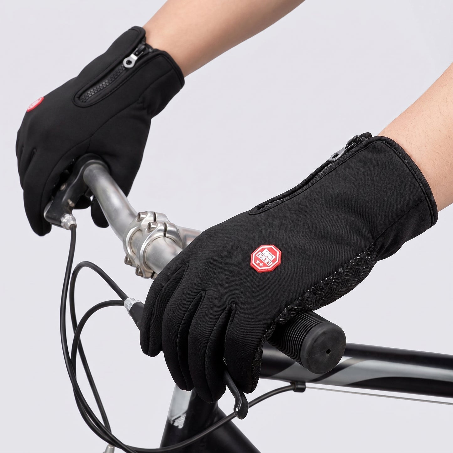 Heated Gloves For Winter Thermal Ladies Snow Ski Cycling With Zipper And Touchscreen Fingertips - Image 2