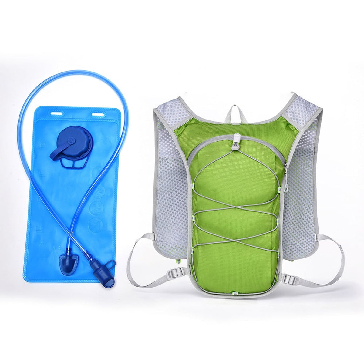 Hydration Vest With Detachable Bladder Ultralight Design Adjustable Fit Multiple Storage Options Ergonomic Back Padding - Image 6