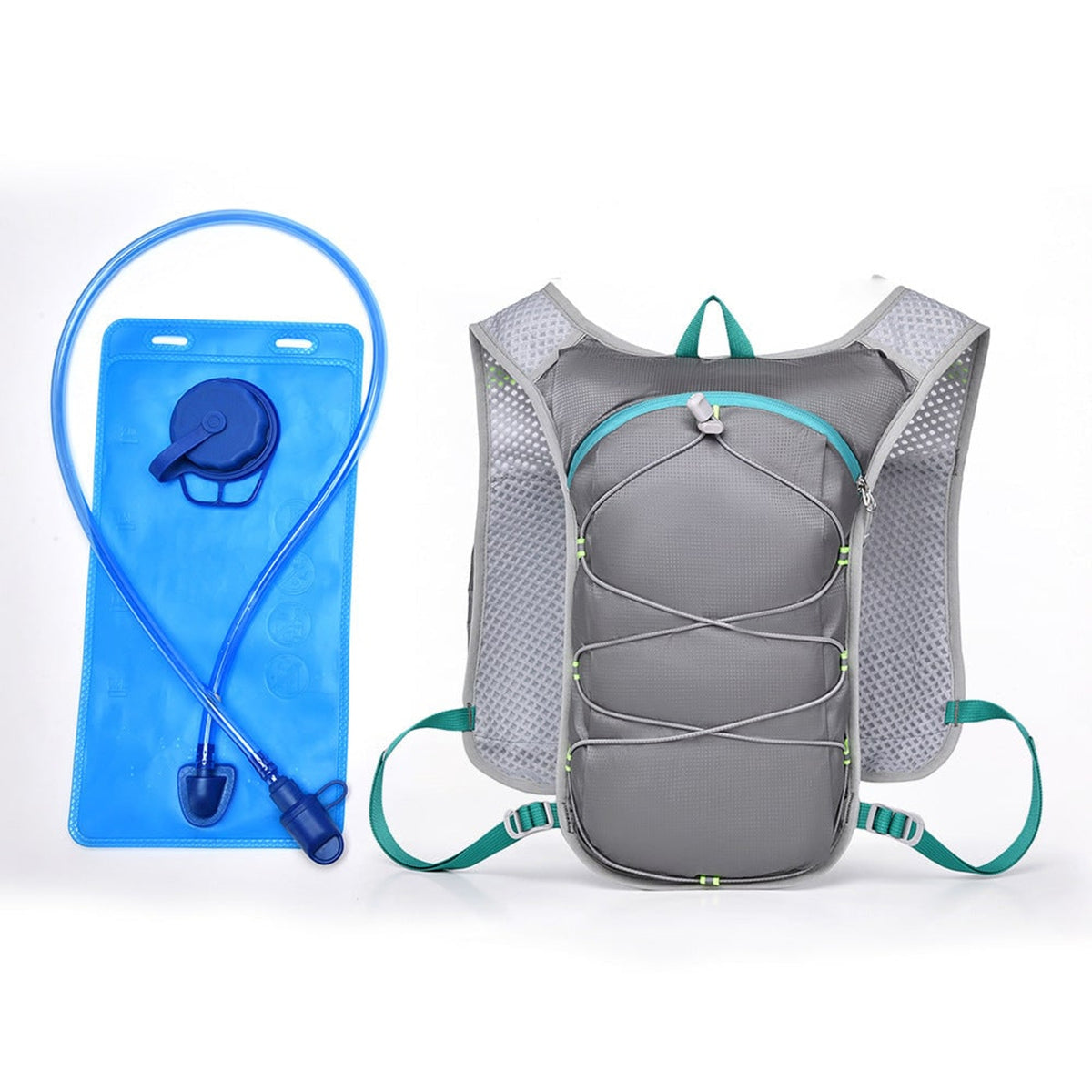 Hydration Vest With Detachable Bladder Ultralight Design Adjustable Fit Multiple Storage Options Ergonomic Back Padding - Image 12