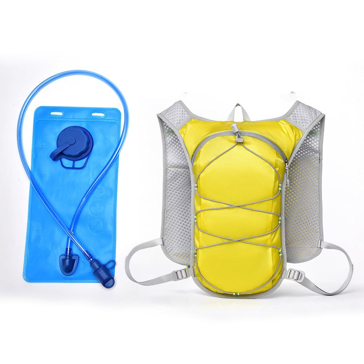 Hydration Vest With Detachable Bladder Ultralight Design Adjustable Fit Multiple Storage Options Ergonomic Back Padding - Image 13
