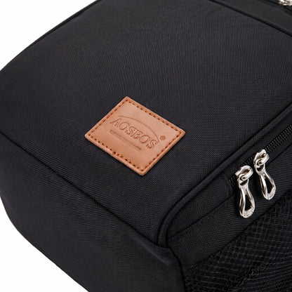 Lunch Bag for Work Cooler Insulated Black Shoulder Strap - detail