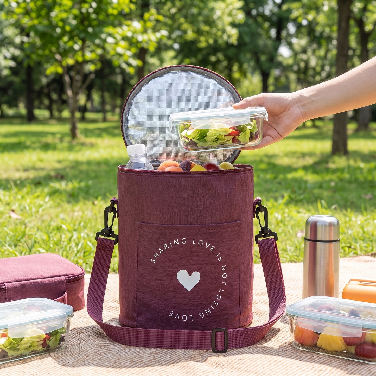 Lunch Bag for Work Cooler Insulated Strap Food Storage - Image 8