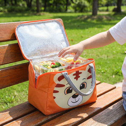 Lunch Bag Cooler Portable Insulated Cartoon Animal Design - hero