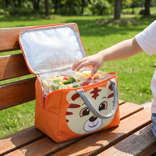 Lunch Bag Cooler Portable Insulated Cartoon Animal Design - hero