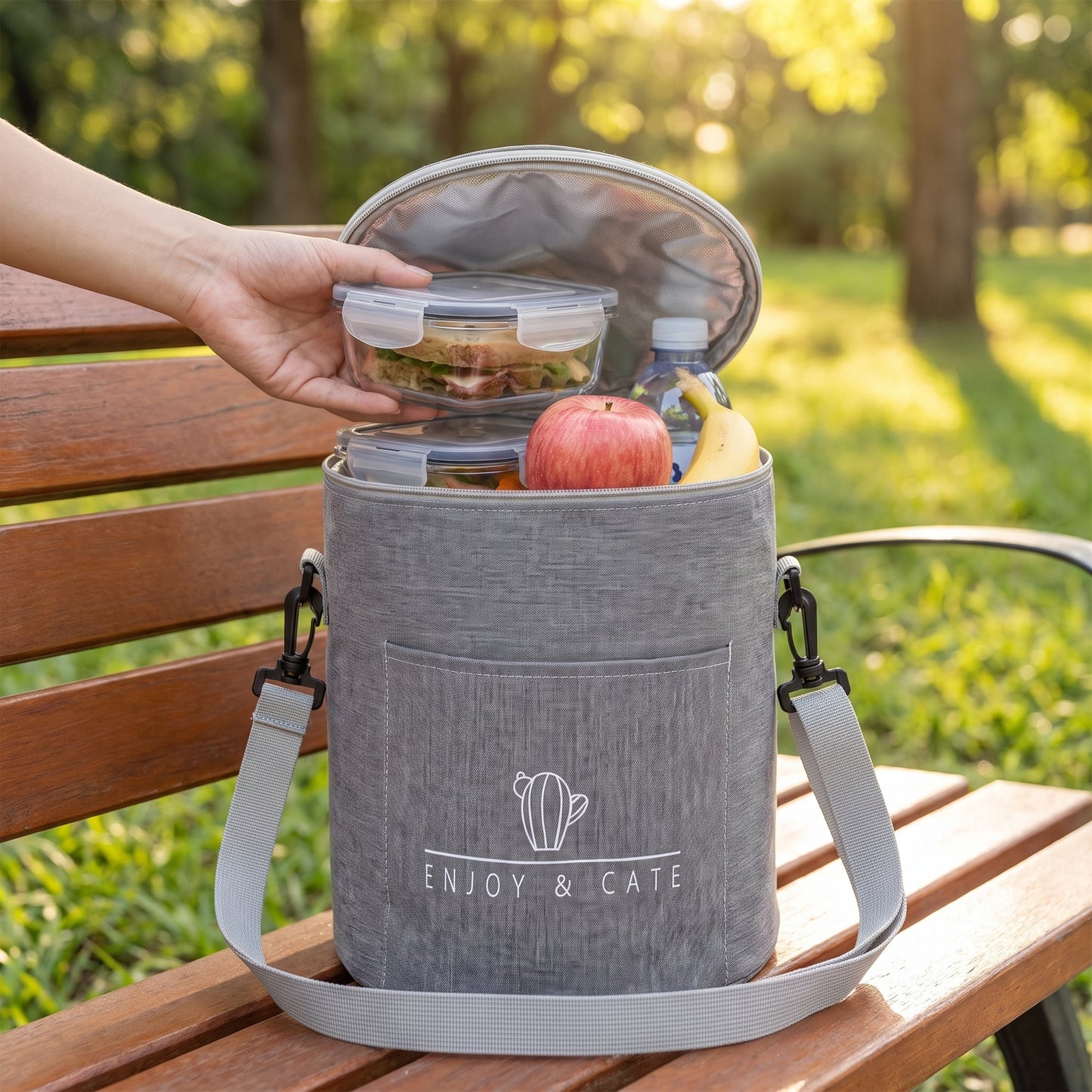 Lunch Bag for Work Cooler Insulated Strap Food Storage - Image 9