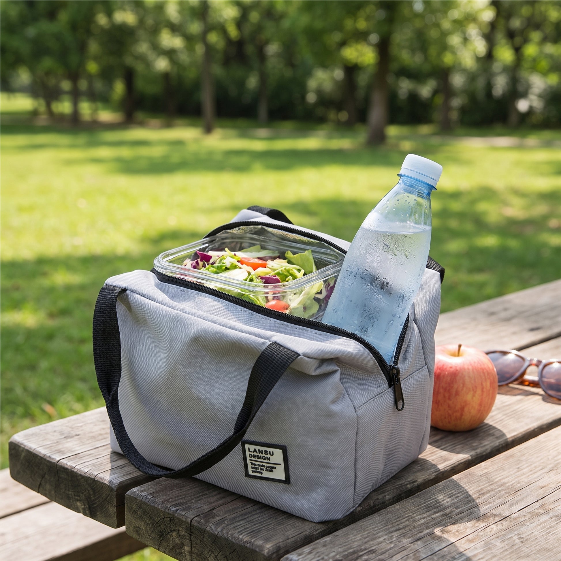 Lunch Bag Insulated Cooler for Work Food Storage - in-use