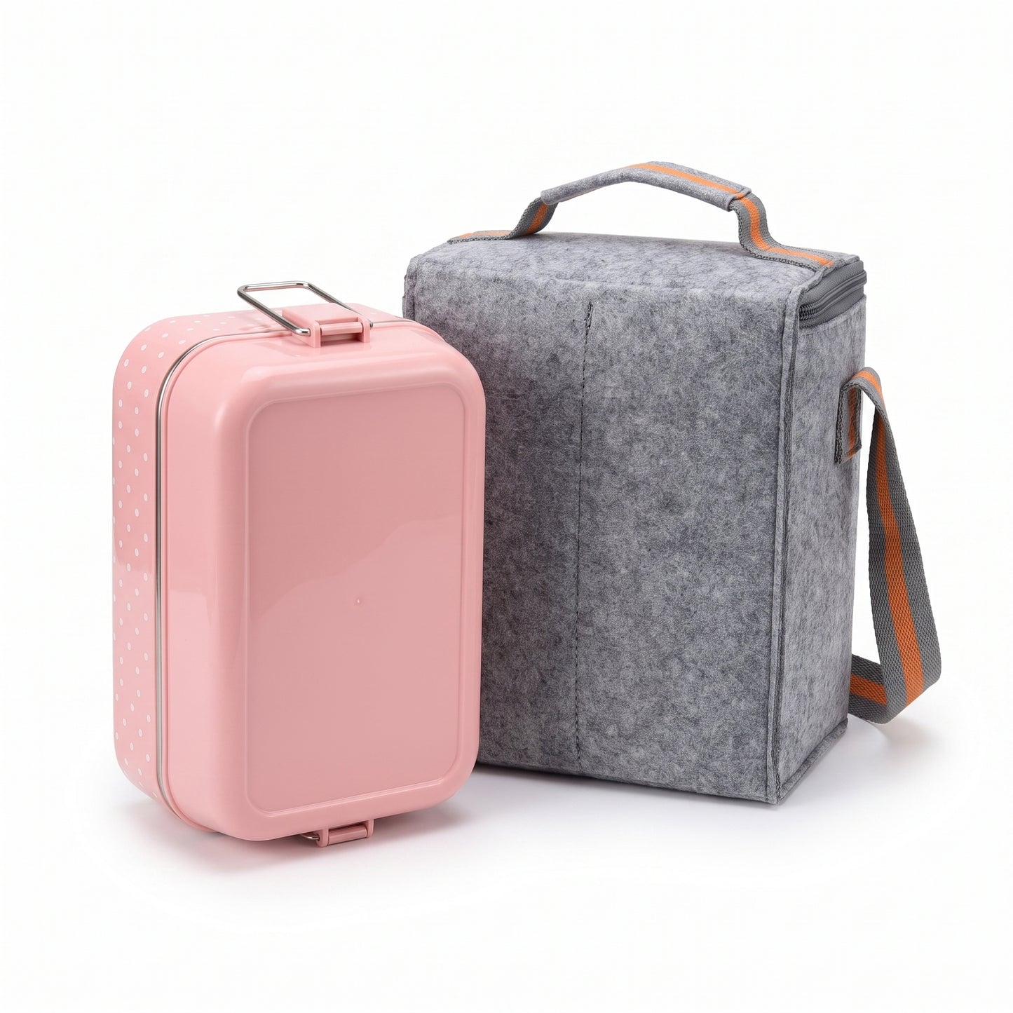 lunch box stainless steel insulated multi-tier food storage container - angle