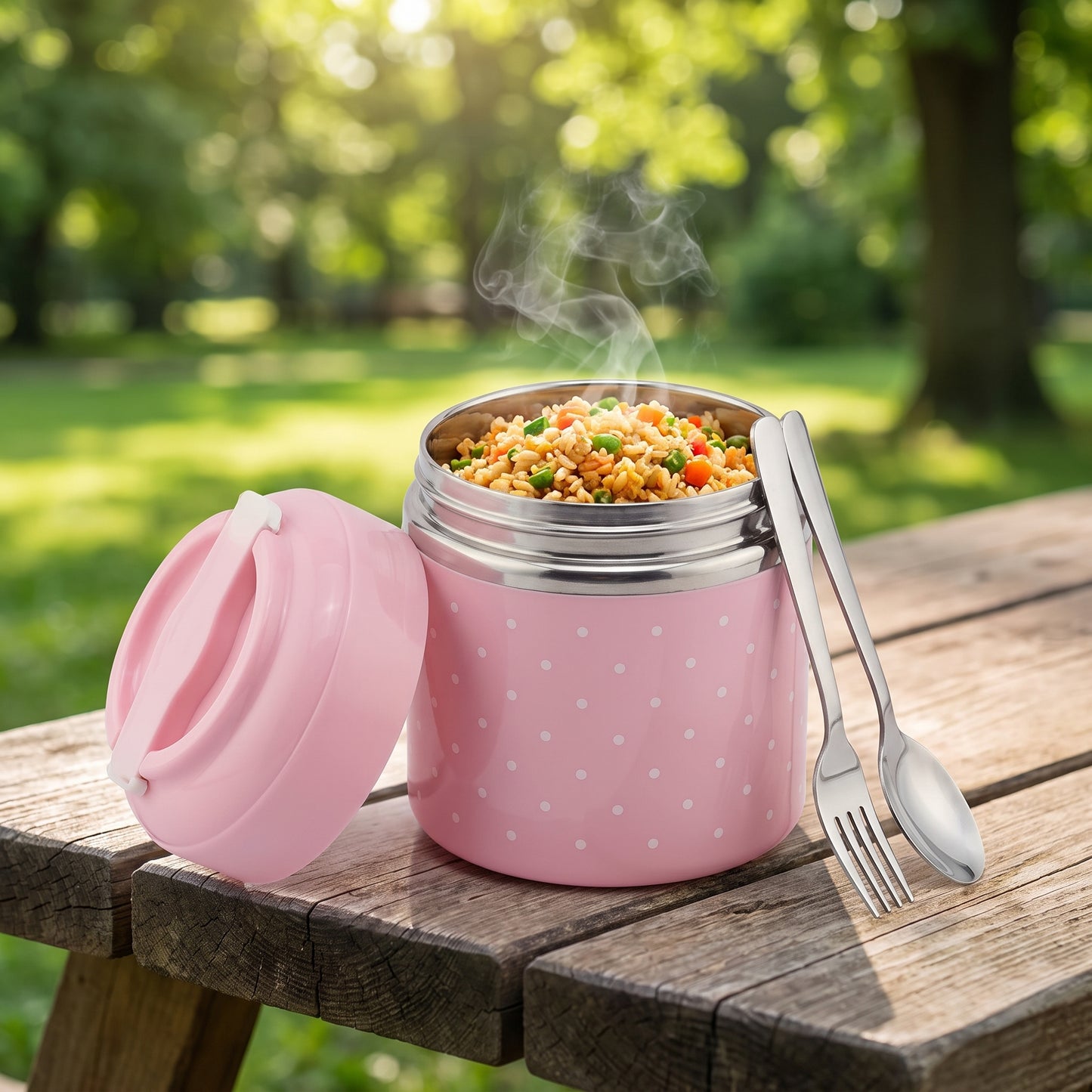 lunch box stainless steel insulated multi-tier food storage container - Image 30