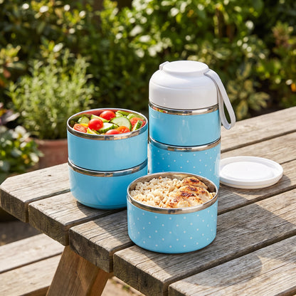 lunch box stainless steel insulated multi-tier food storage container - Image 27