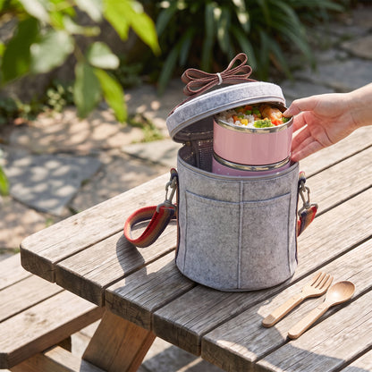 lunch box stainless steel insulated multi-tier food storage container - Image 24