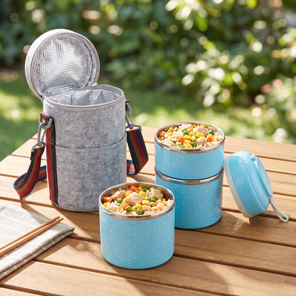 lunch box stainless steel insulated multi-tier food storage container - Image 14
