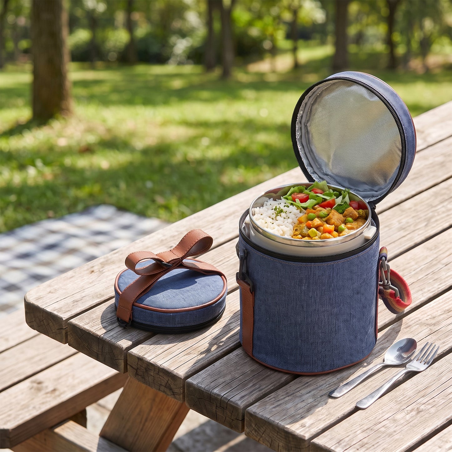 lunch box stainless steel insulated multi-tier food storage container - Image 13