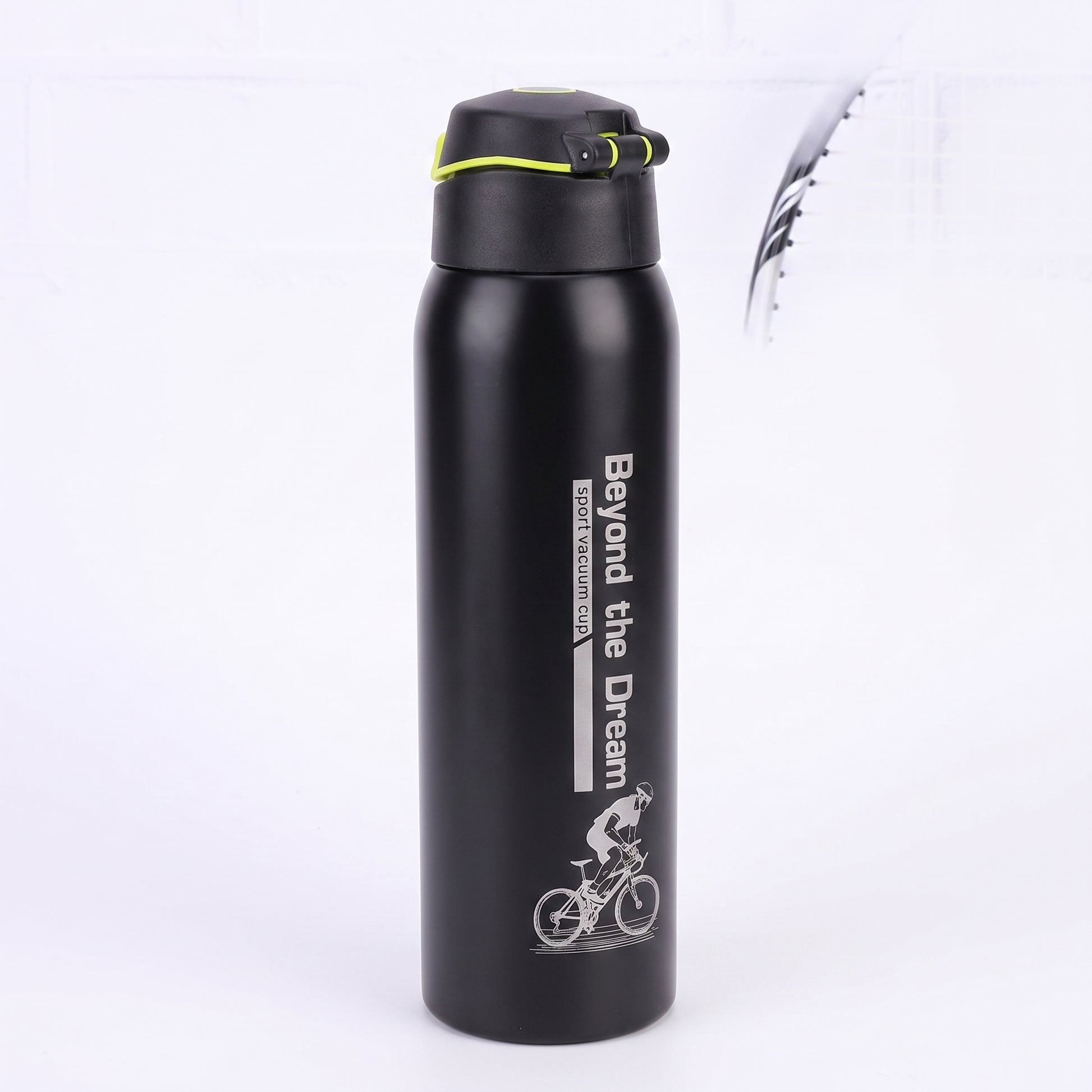 Water Bottle Insulated Sports Stainless Steel Flip Top - angle