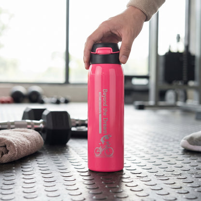 Water Bottle Insulated Sports Stainless Steel Flip Top - Image 4