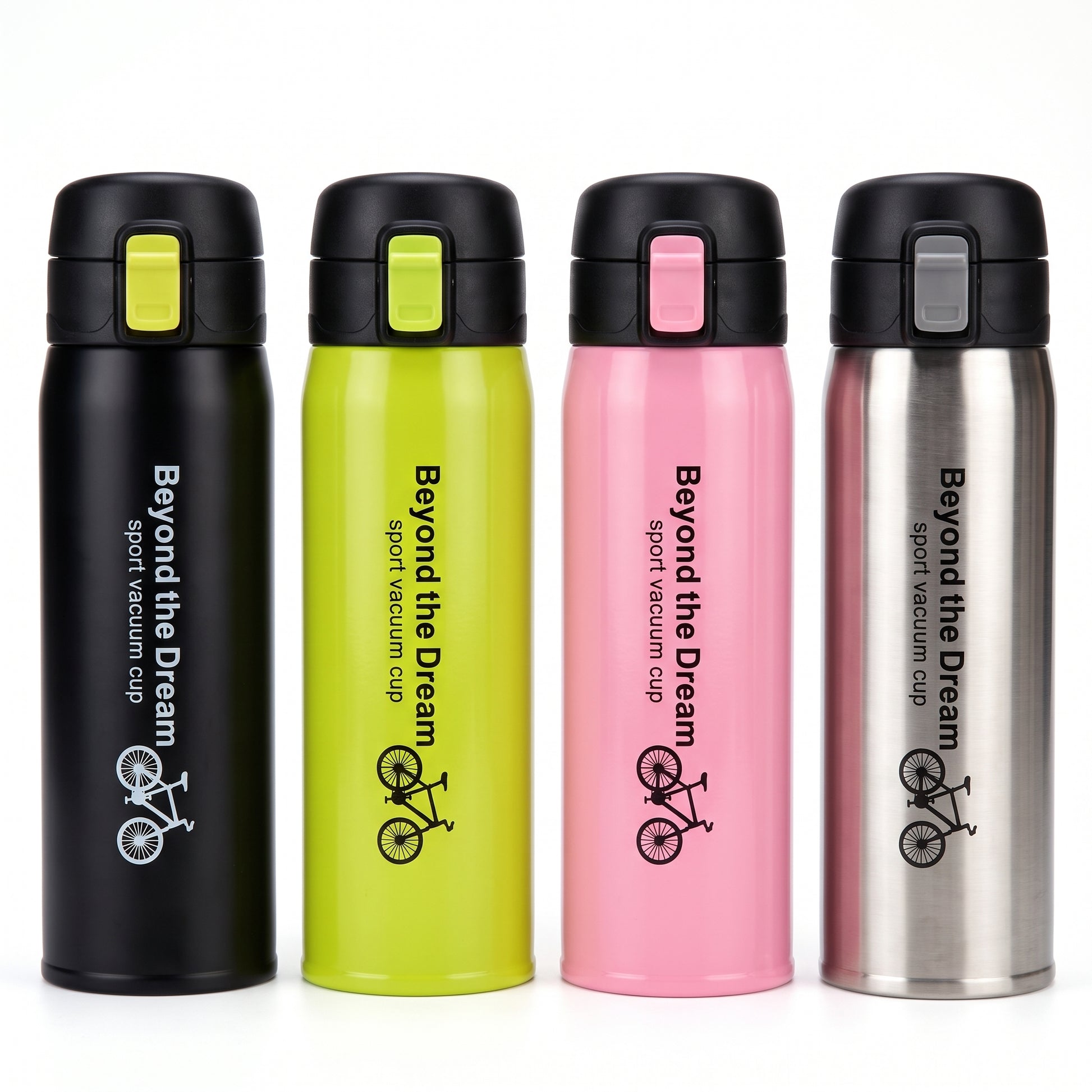 Water Bottle Insulated Sports Stainless Steel Flip Top - studio