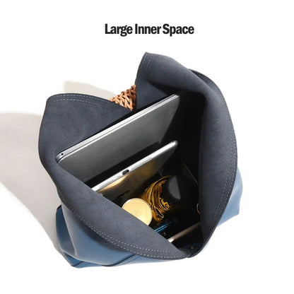 Italian Calf Skin Slouchy Top Handle Hobo Bag - Image 11