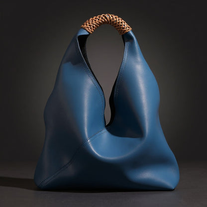 Italian Calf Skin Slouchy Top Handle Hobo Bag - Image 3